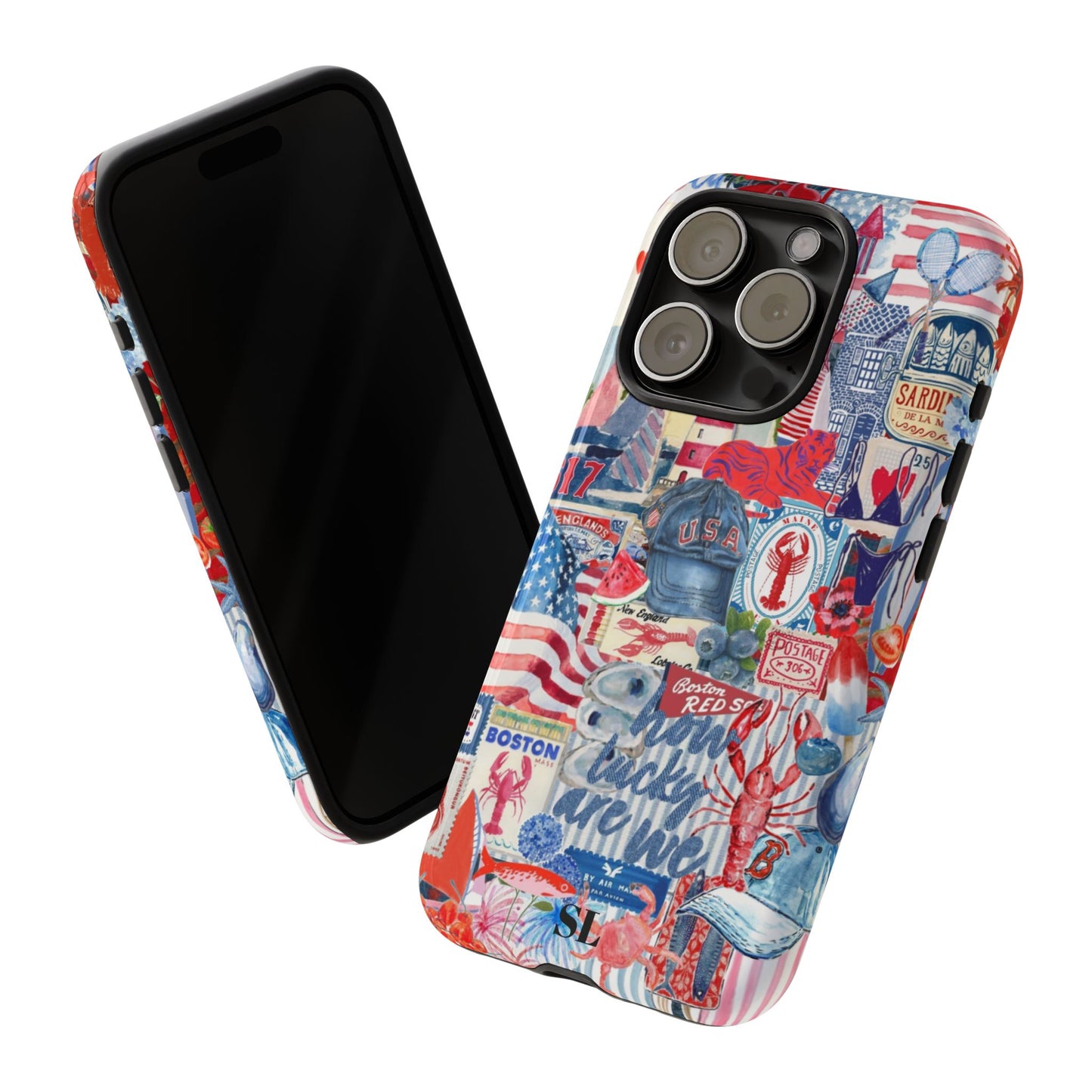 Red, White & Blue iPhone Case