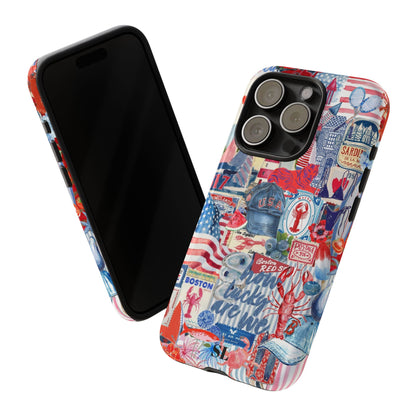 Red, White & Blue iPhone Case