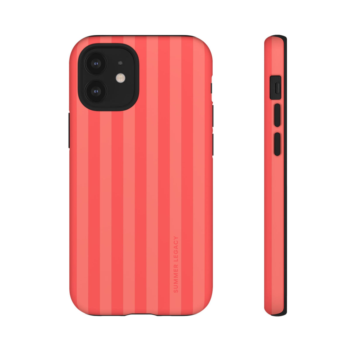 Coral Stripe iPhone Case