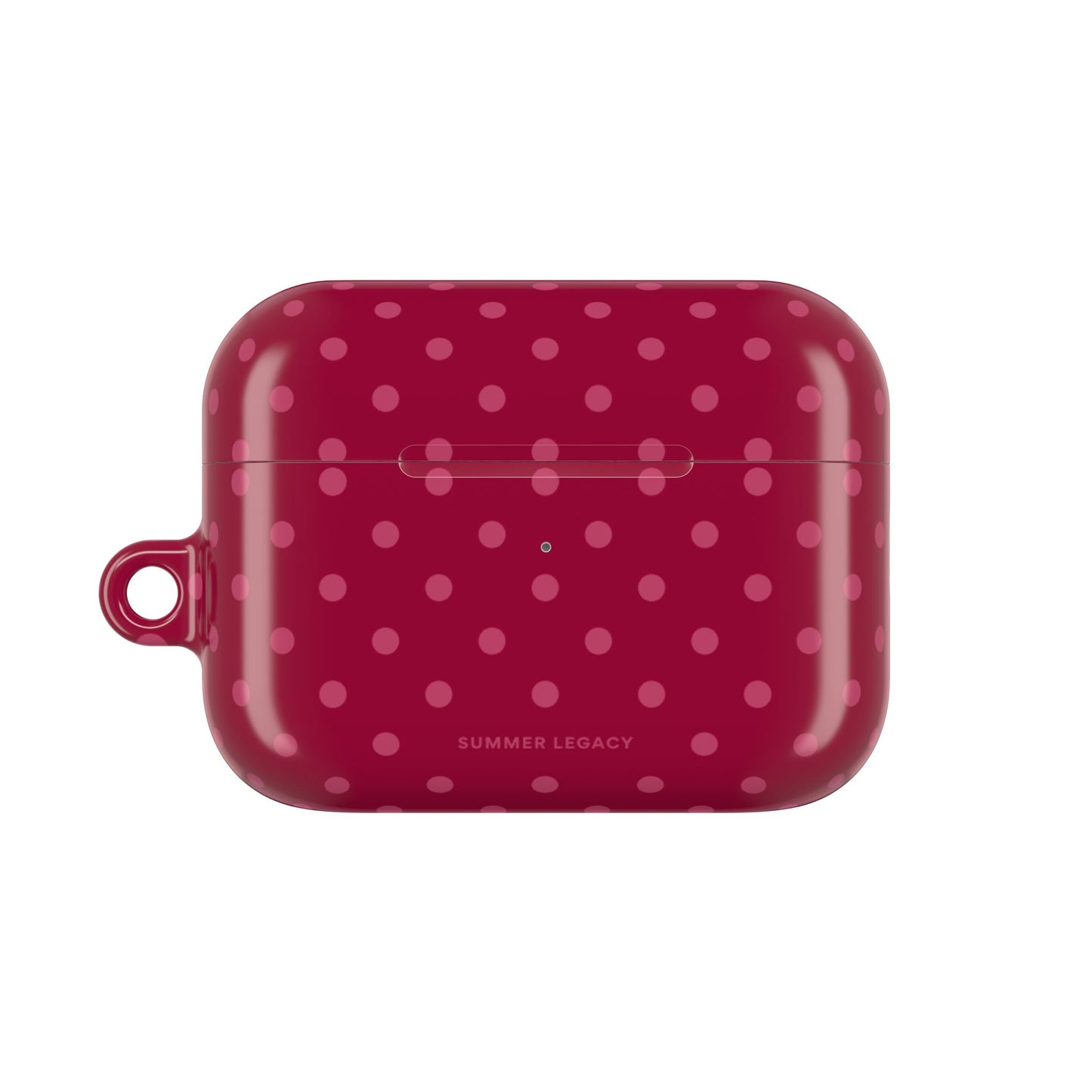 Berry Polka Dot AirPod Case