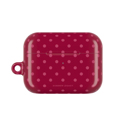 Berry Polka Dot AirPod Case