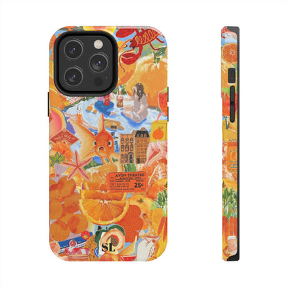 Orange Goldfish Collage iPhone Case