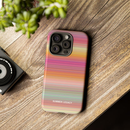 Champagne Ombre Stripe iPhone Case