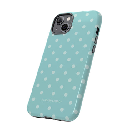 Teal Polka Dot iPhone Case