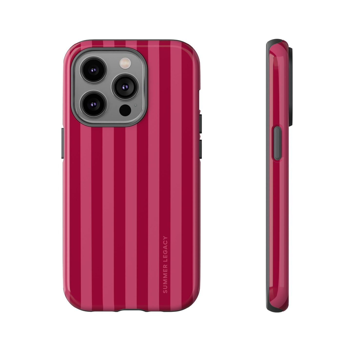Berry Stripe iPhone Case