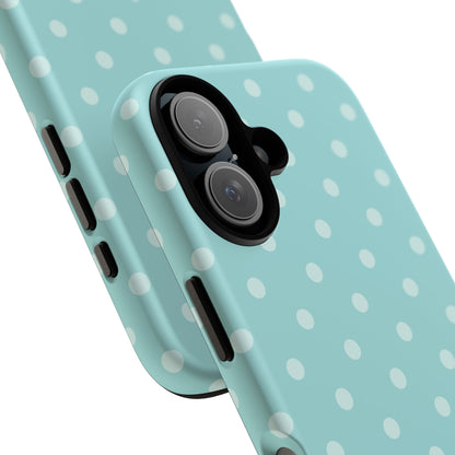 Teal Polka Dot iPhone Case