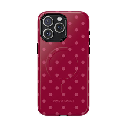 Berry Polka Dot MagSafe Case