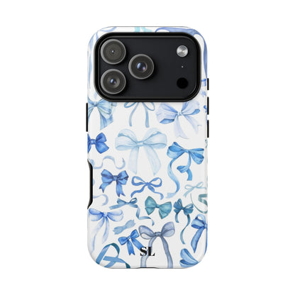 Blue Bows iPhone Case