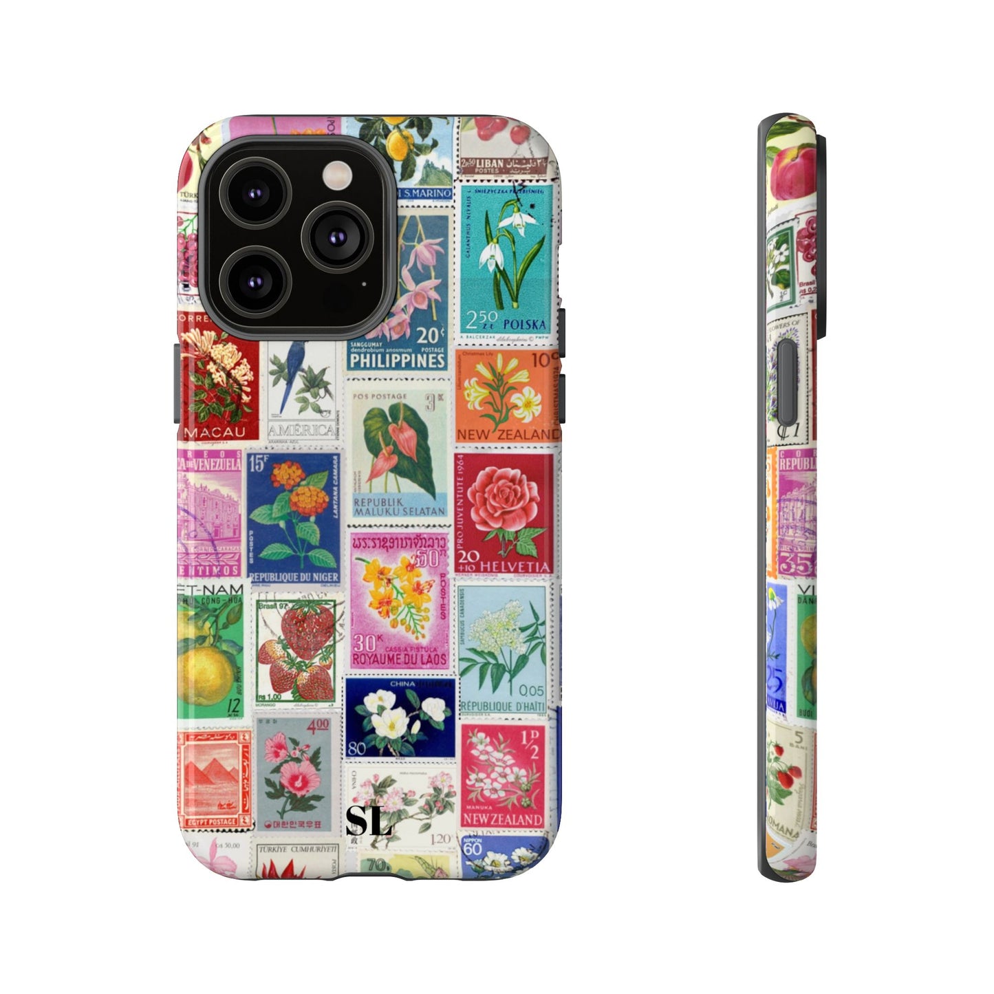 Postcard Stamps iPhone Case