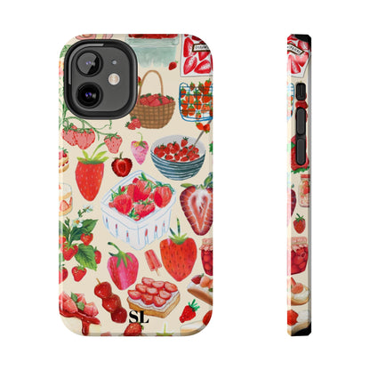 Strawberry Collage iPhone Case