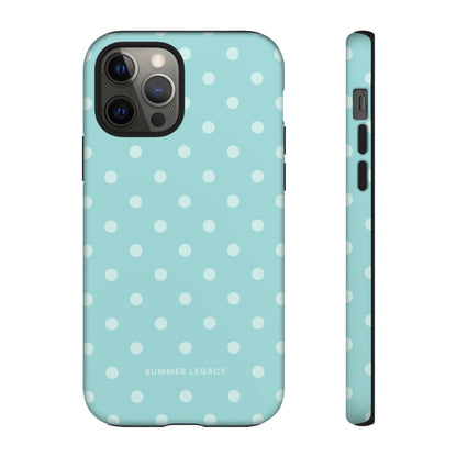 Teal Polka Dot iPhone Case
