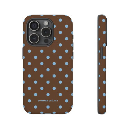 Mocha Polka Dot iPhone Case