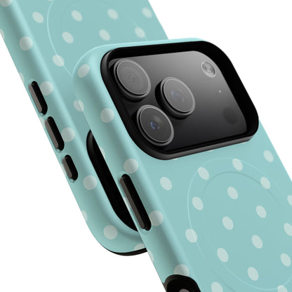 Teal Polka Dot MagSafe Case