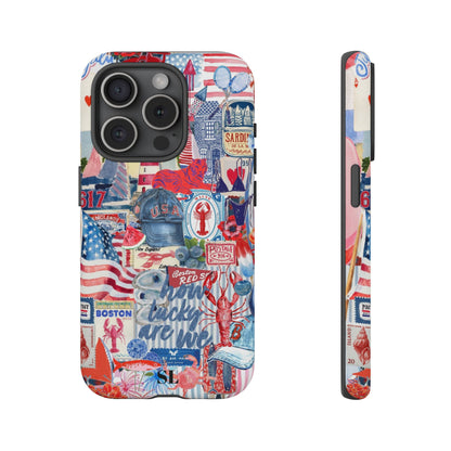 Red, White & Blue iPhone Case