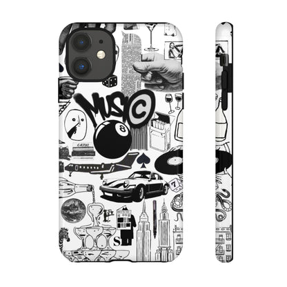 Black and White iPhone Case
