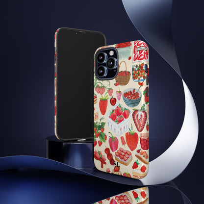 Strawberry Collage iPhone Case