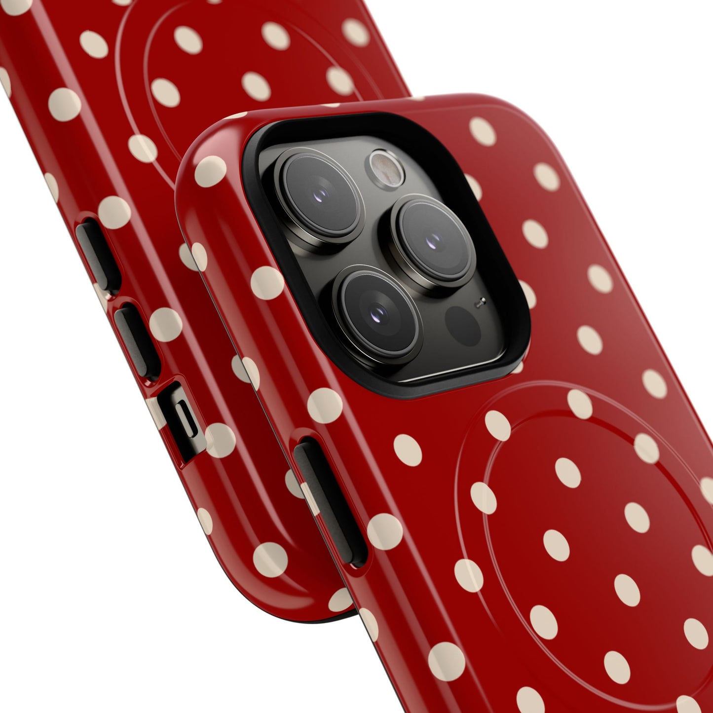 Crimson Polka Dot MagSafe Case
