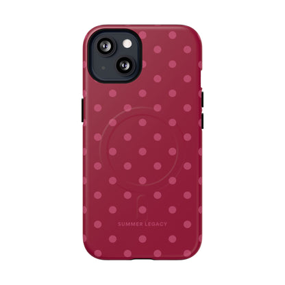 Berry Polka Dot MagSafe Case