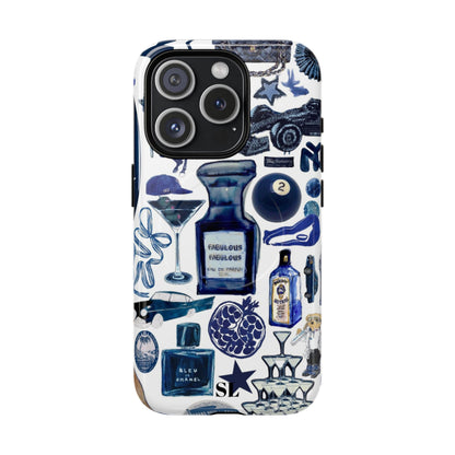 Navy Blue Collage MagSafe Case