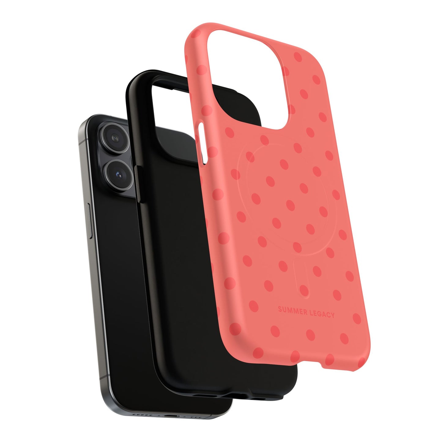 Coral Polka Dot MagSafe Case