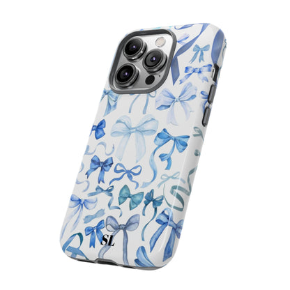 Blue Bows iPhone Case