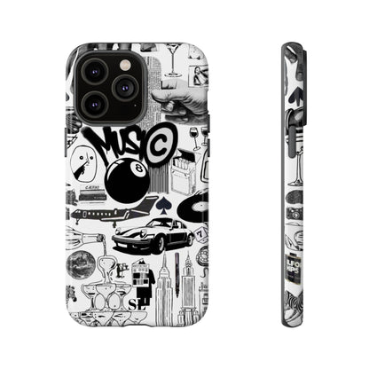 Black and White iPhone Case