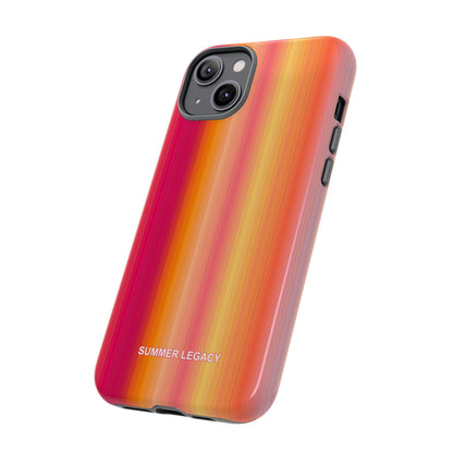 Amber Glow Ombre Stripe iPhone Case