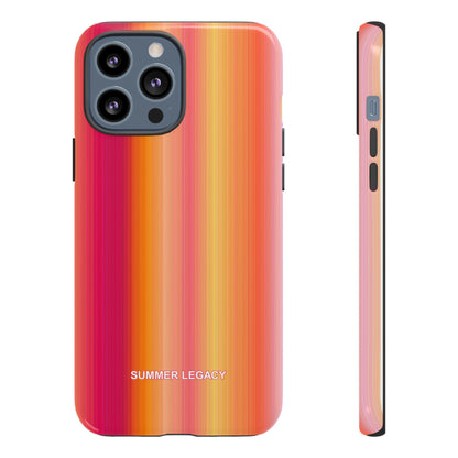 Amber Glow Ombre Stripe iPhone Case