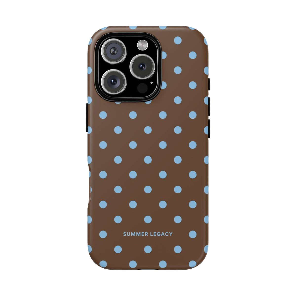 Mocha Polka Dot iPhone Case