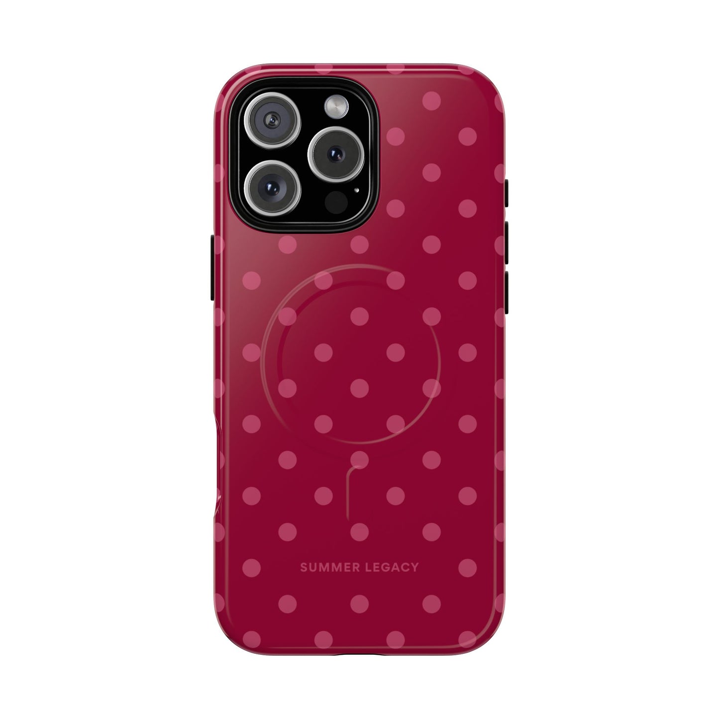 Berry Polka Dot MagSafe Case