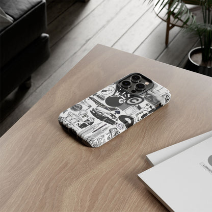 Black and White iPhone Case