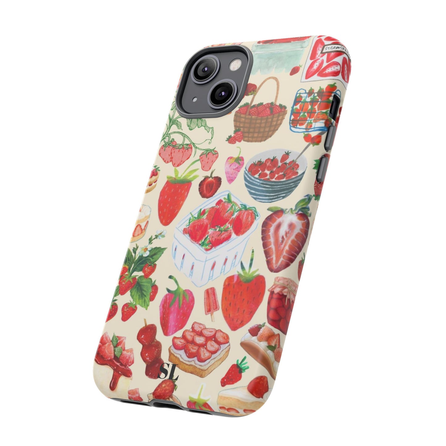 Strawberry Collage iPhone Case
