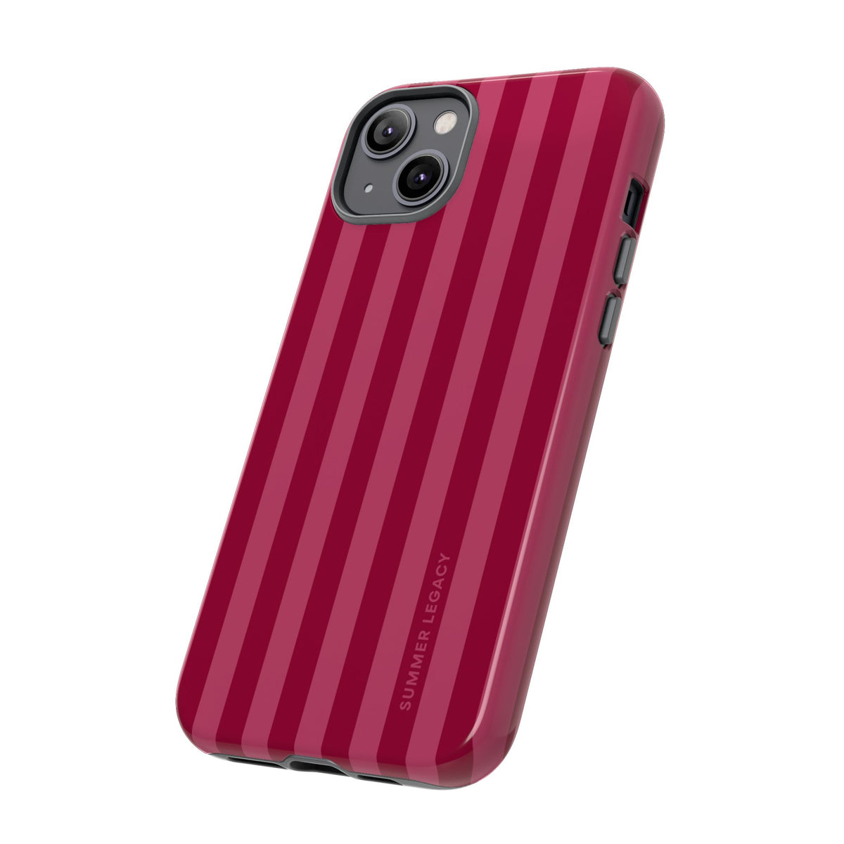 Berry Stripe iPhone Case