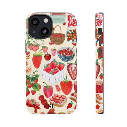 Strawberry Collage iPhone Case