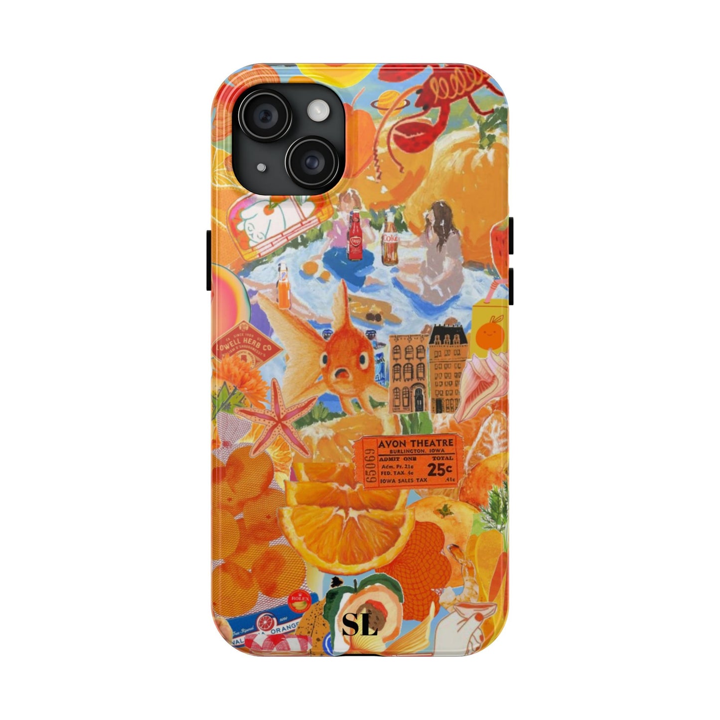 Orange Goldfish Collage iPhone Case