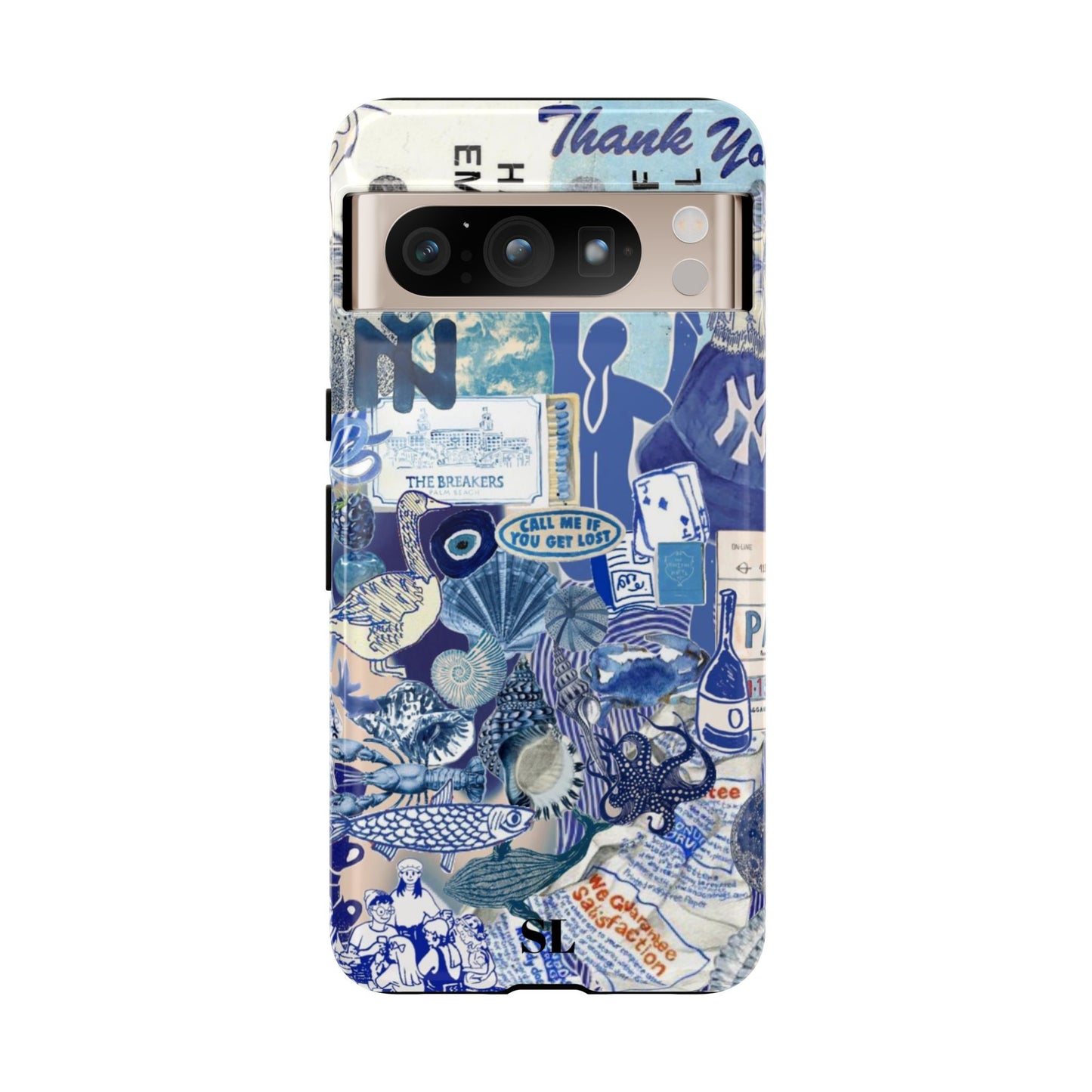 Blue Collage Google Pixel Case