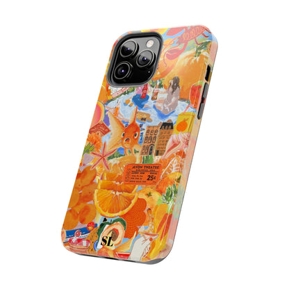 Orange Goldfish Collage iPhone Case