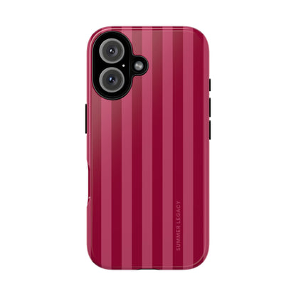 Berry Stripe iPhone Case