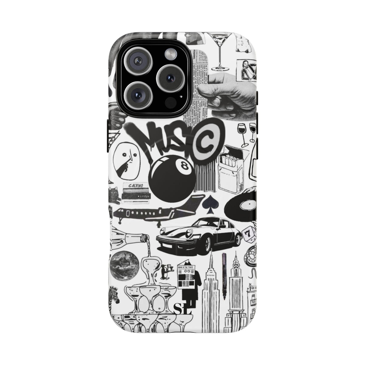 Black and White MagSafe Case