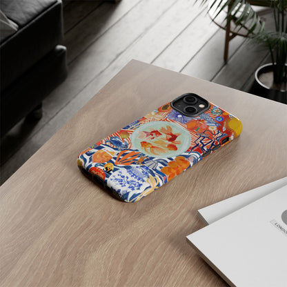 Navy Goldfish Bowl iPhone Case