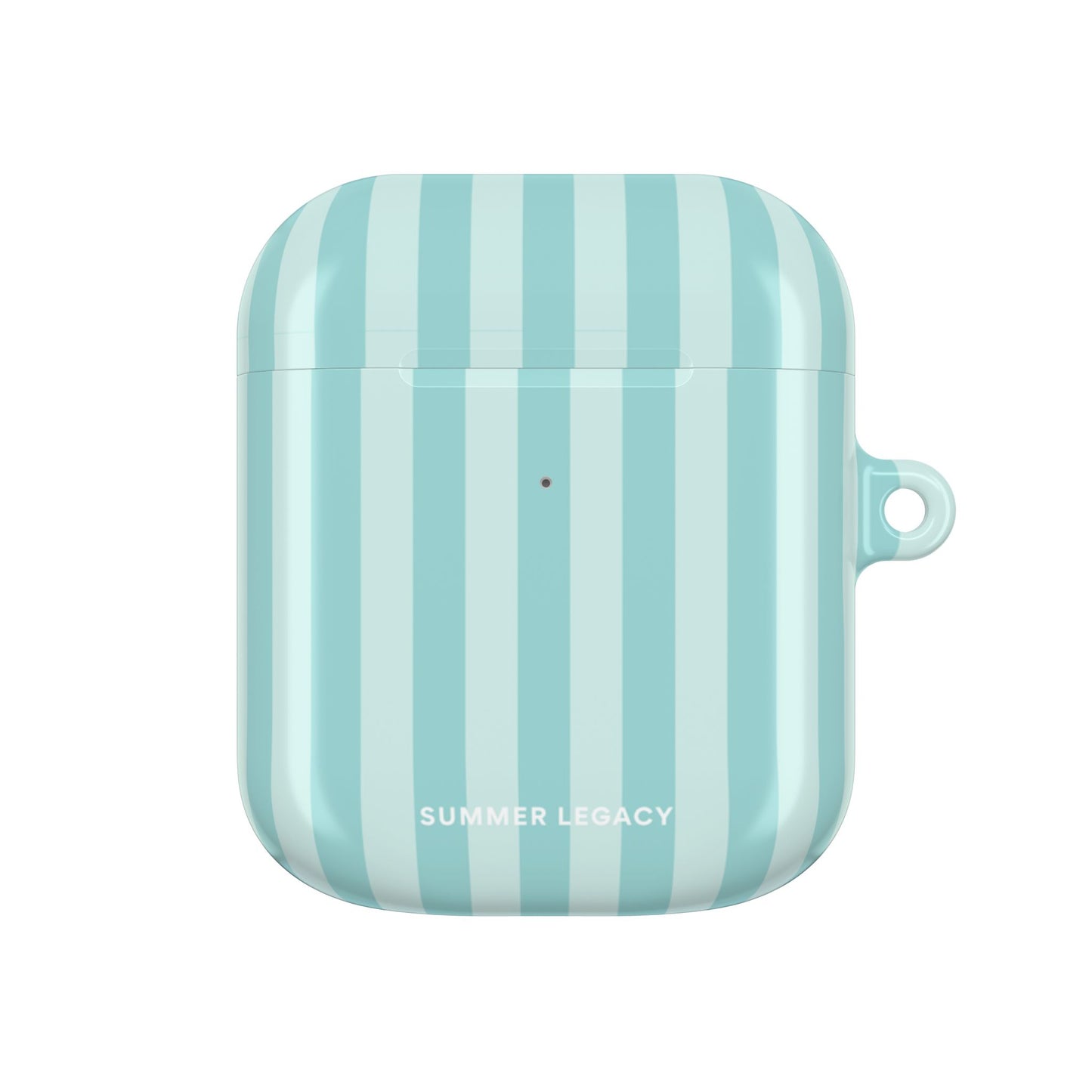 Teal Stripe AirPod Case