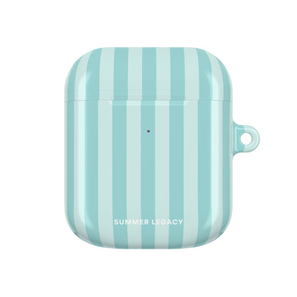 Teal Stripe AirPod Case