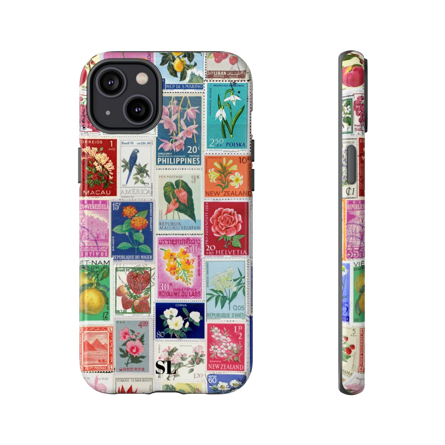 Postcard Stamps iPhone Case