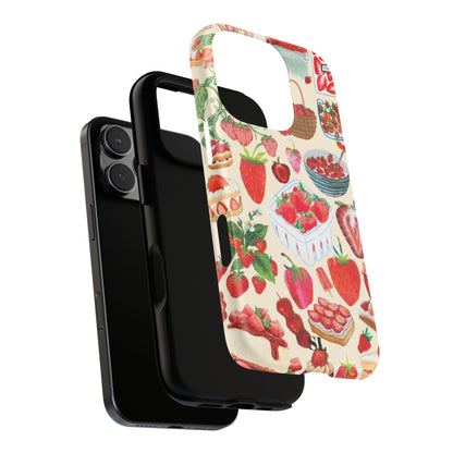 Strawberry Collage iPhone Case