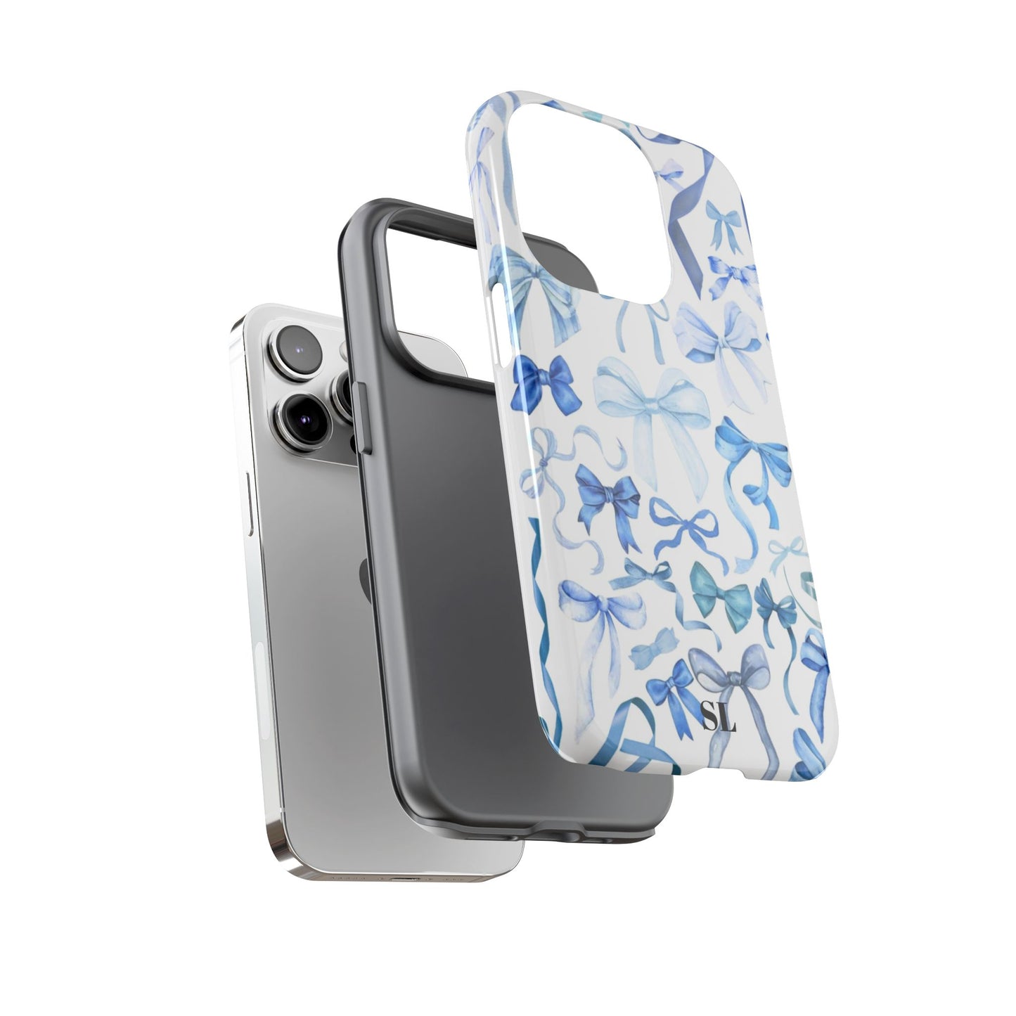 Blue Bows iPhone Case