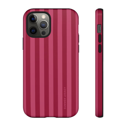 Berry Stripe iPhone Case