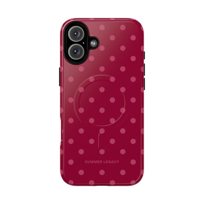 Berry Polka Dot MagSafe Case