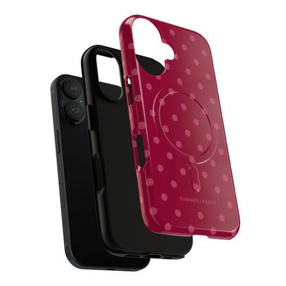 Berry Polka Dot MagSafe Case