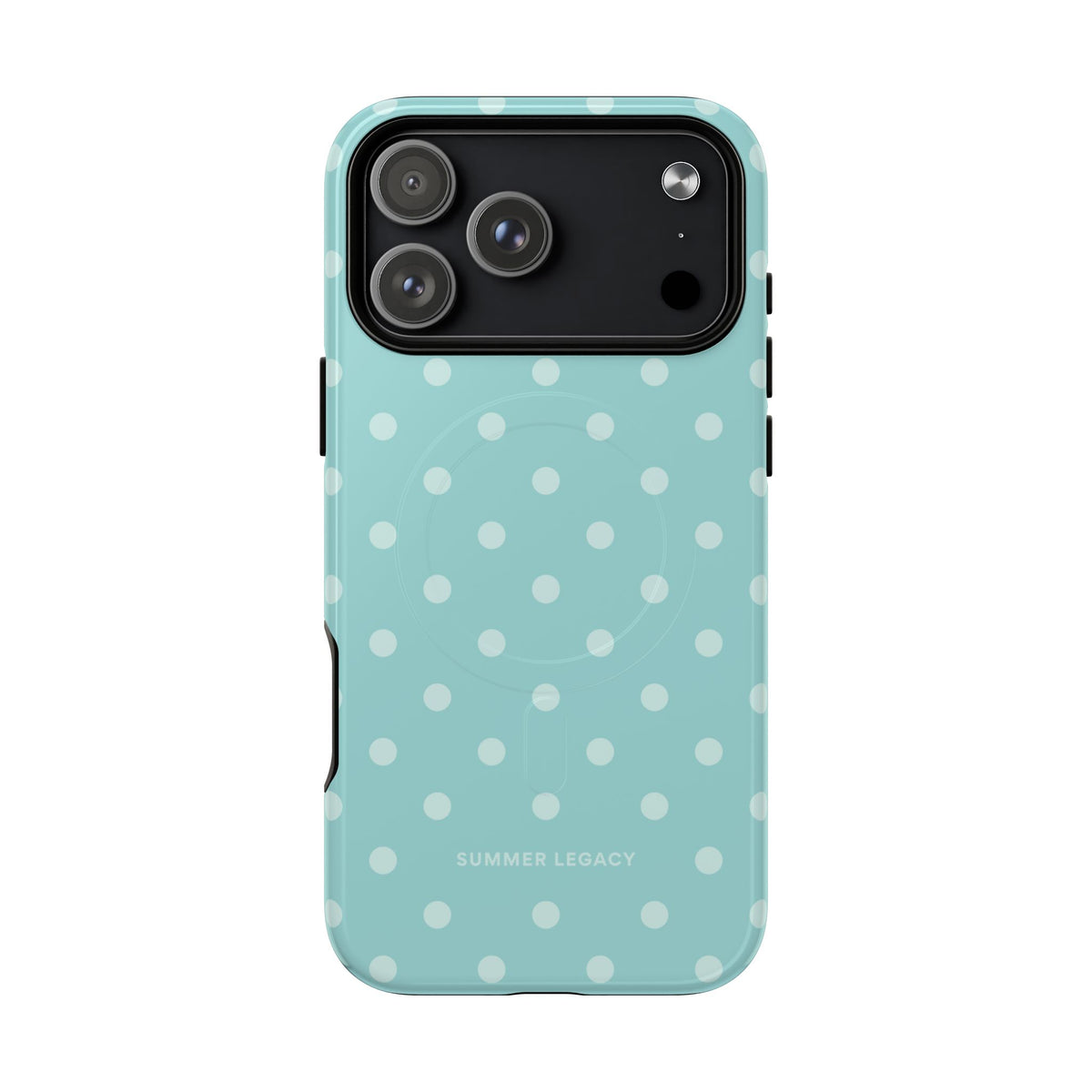 Teal Polka Dot MagSafe Case