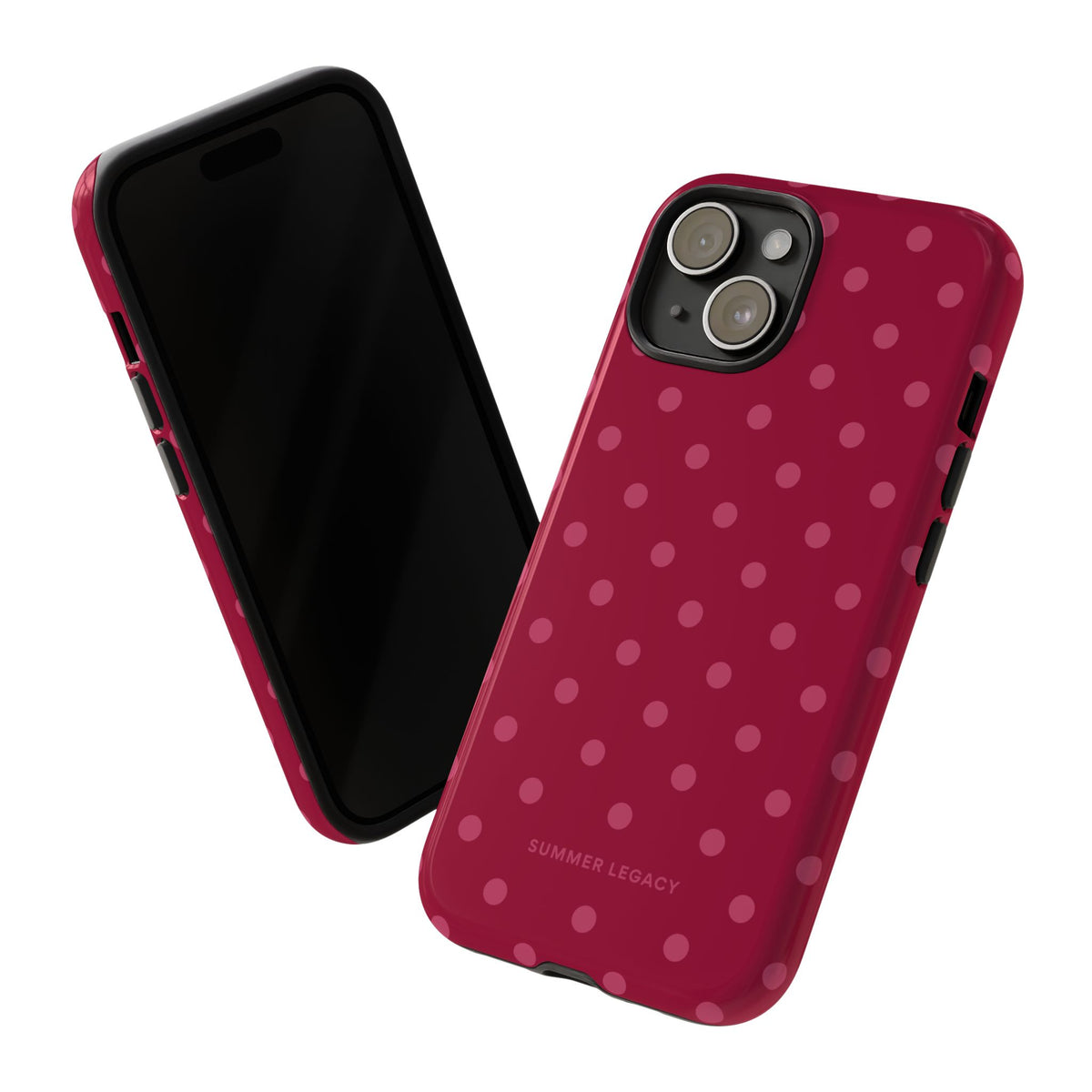 Berry Polka Dot iPhone Case